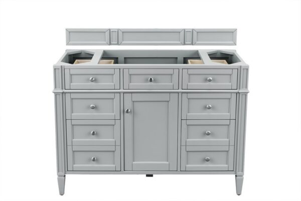 James Martin 650-V48-UGR-3GEX Brittany 48 Inch Urban Gray Single Vanity with 3 cm Grey Expo Quartz Top with Sink