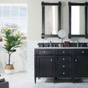 James Martin 650-V60D-BKO Brittany 59 Inch Black Onyx Double Vanity