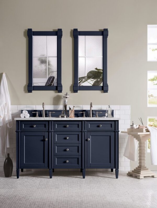 James Martin 650-V60D-VBL Brittany 59 Inch Victory Blue Double Vanity