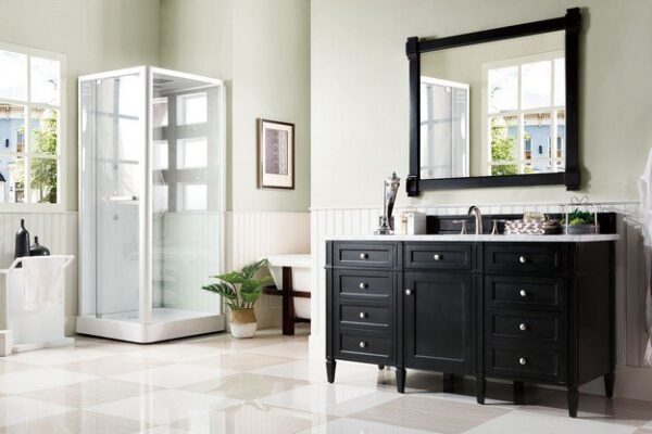 James Martin 650-V60S-BKO Brittany 59 Inch Single Vanity in Black Onyx