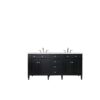 James Martin 650-V72-BKO-3ESR Brittany 72 Inch Black Onyx Double Vanity with 3 CM Eternal Serena Quartz Top