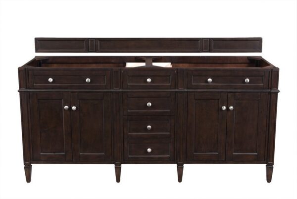 James Martin 650-V72-BNM Brittany 71 Inch Burnished Mahogany Double Vanity