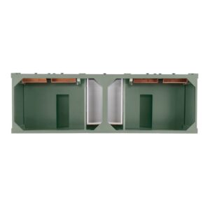 James Martin 650-V72-SC Brittany 70 7/8 Inch Smokey Celadon Double Sink Vanity Cabinet Only