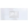 Altair 66049-CTP-SW Viterbo 49 Inch Stone effects Vanity Top in Snow White with White Sink