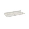 Altair 69061-CTP-CW Eivissa 61 Inch Stone effects Vanity Top in Calacatta White with White Sink