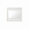 James Martin 710-M36-MWG Soleil 35 7/8 Inch Rectangle Bathroom Mirror - Matte White and Gold