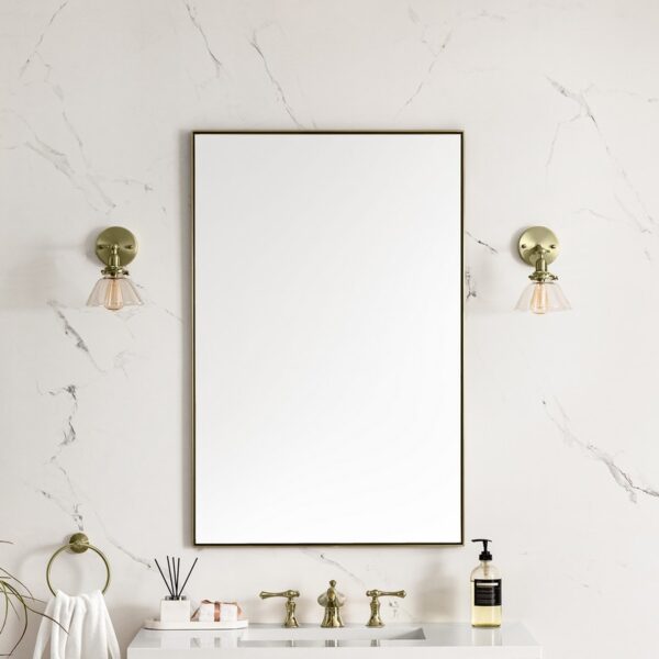 James Martin 715-M26 Rohe 26 Inch Rectangle Bathroom Mirror