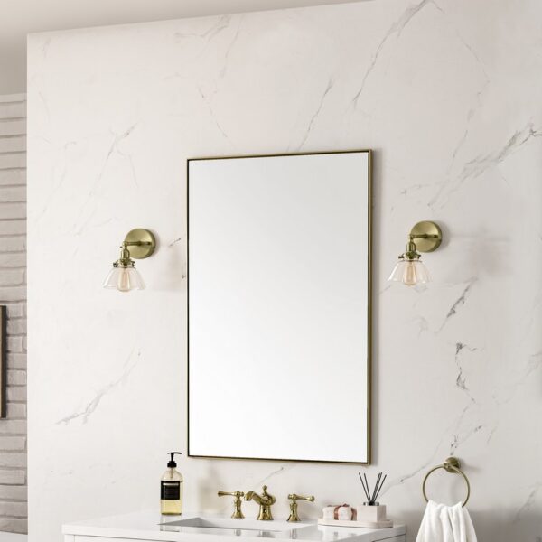 James Martin 715-M26 Rohe 26 Inch Rectangle Bathroom Mirror