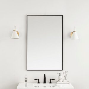 James Martin 715-M26 Rohe 26 Inch Rectangle Bathroom Mirror