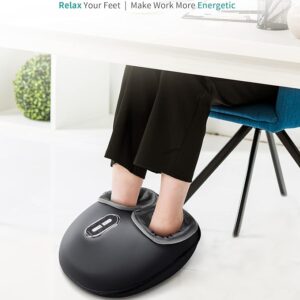 RetailHuntUSA Foot Massager Machine with Soothing Heat, Deep Kneading Therapy, Air Compression, Improve Blood Circulation and Foot Wellness