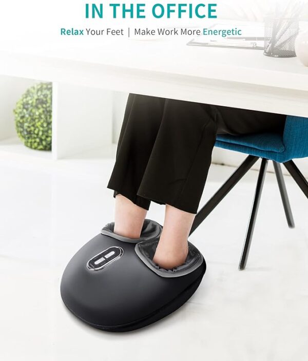 RetailHuntUSA Foot Massager Machine with Soothing Heat, Deep Kneading Therapy, Air Compression, Improve Blood Circulation and Foot Wellness