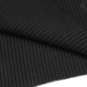 RetailHuntUSA Mens Ribbed Slim Fit Knitted Pullover Turtleneck Sweater