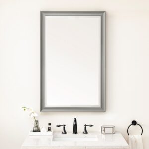 James Martin 735-M26 Glenbrooke 26 Inch Rectangle Poplar Solid Bathroom Mirror