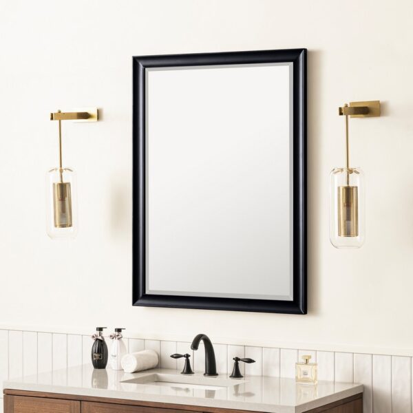 James Martin 735-M30 Glenbrooke 30 Inch Rectangle Poplar Solid Bathroom Mirror