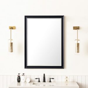 James Martin 735-M30 Glenbrooke 30 Inch Rectangle Poplar Solid Bathroom Mirror