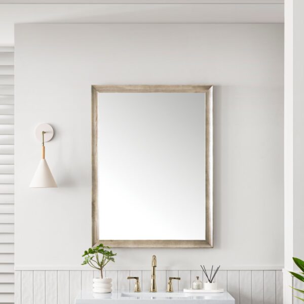 James Martin 735-M30-O 30 Inch Wall Mounted Rectangular Bathroom Mirror