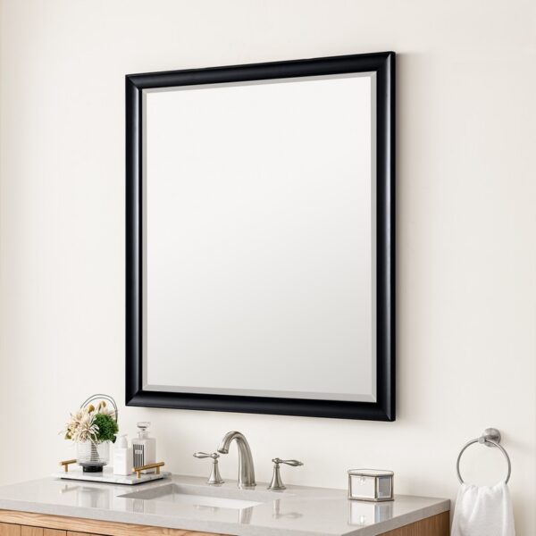 James Martin 735-M36 Glenbrooke 36 Inch Rectangle Poplar Solid Bathroom Mirror