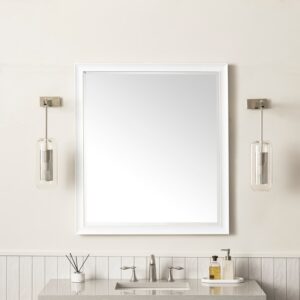 James Martin 735-M36 Glenbrooke 36 Inch Rectangle Poplar Solid Bathroom Mirror