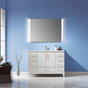 Altair 741048-LED-AC Cosenza 48 Inch Rectangle Frameless Modern LED Bathroom Vanity Mirror