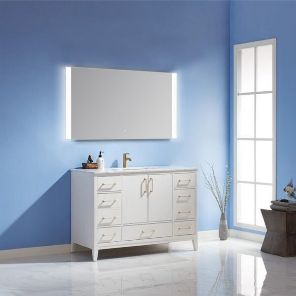 Altair 741048-LED-AC Cosenza 48 Inch Rectangle Frameless Modern LED Bathroom Vanity Mirror