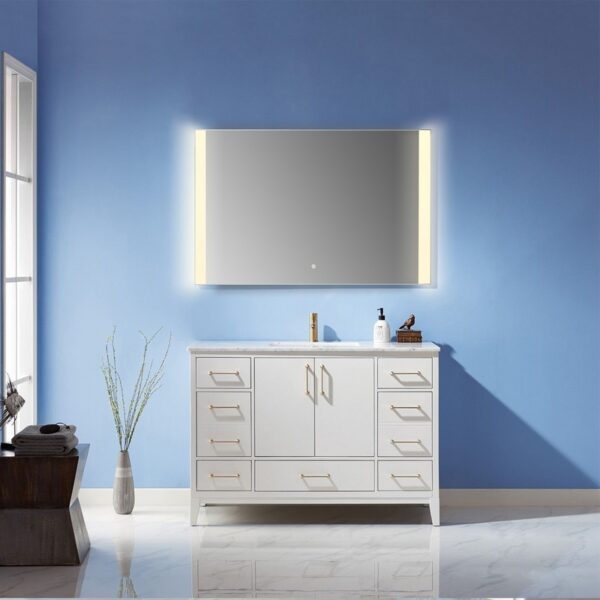 Altair 741048-LED-AC Cosenza 48 Inch Rectangle Frameless Modern LED Bathroom Vanity Mirror