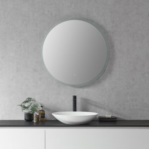 Altair 746032-LED-NF Dimora 32 Inch Round Frameless Modern Bathroom Vanity LED Lighted Wall Mirror