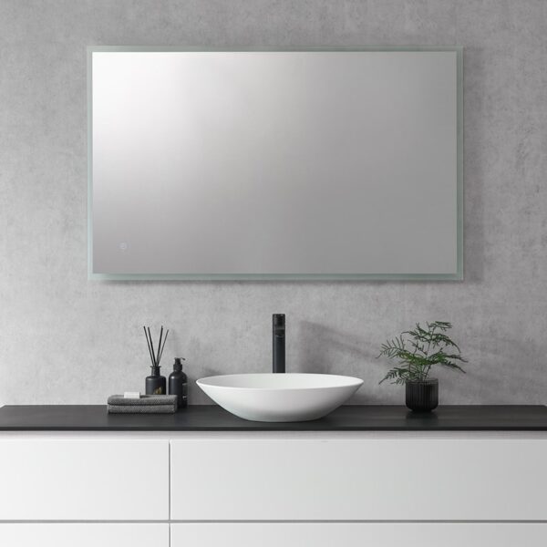 Altair 747048-LED-NF Cassano 48 Inch Rectangle Frameless Modern Bathroom Vanity LED Lighted Wall Mirror