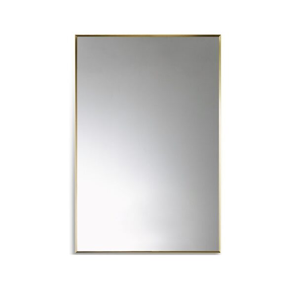 Altair 755024-MIR Sassi 24 Inch Rectangle Aluminum Framed Bathroom Vanity Wall Mirror