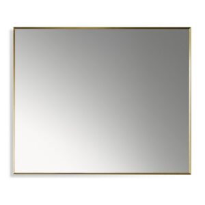 Altair 755036-MIR Sassi 36 Inch Rectangular Aluminum Framed Wall Bathroom Vanity Mirror