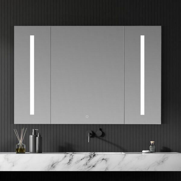 Altair 758048-LED-MC Catola 48 Inch Rectangle Frameless Surface-Mount or Recessed LED Lighted Bathroom Medicine Cabinet