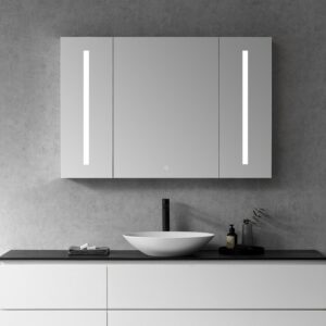 Altair 758048-LED-MC Catola 48 Inch Rectangle Frameless Surface-Mount or Recessed LED Lighted Bathroom Medicine Cabinet