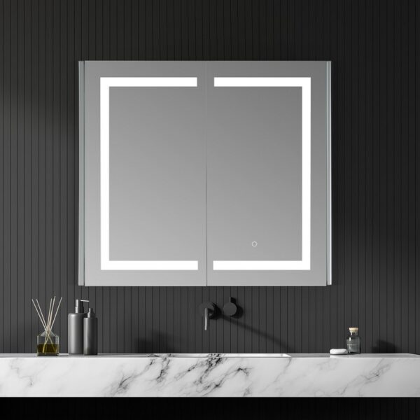 Altair 760036-LED-MC Bojano 36 Inch Rectangle Frameless Surface-Mount or Recessed LED Lighted Bathroom Medicine Cabinet