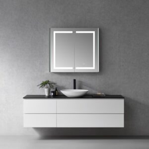 Altair 760036-LED-MC Bojano 36 Inch Rectangle Frameless Surface-Mount or Recessed LED Lighted Bathroom Medicine Cabinet