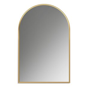 Altair 761024-MIR Benoni 24 Inch Arched Aluminum Framed Wall Bathroom Vanity Mirror