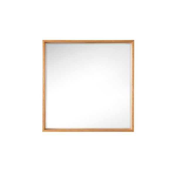 James Martin 803-M35.4-NTA Milan 35.4 Inch Square Cube Mirror in Natural Ash