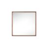 James Martin 803-M35.4-WLT Milan 35.4 Inch Square Cube Mirror in Mid Century Walnut