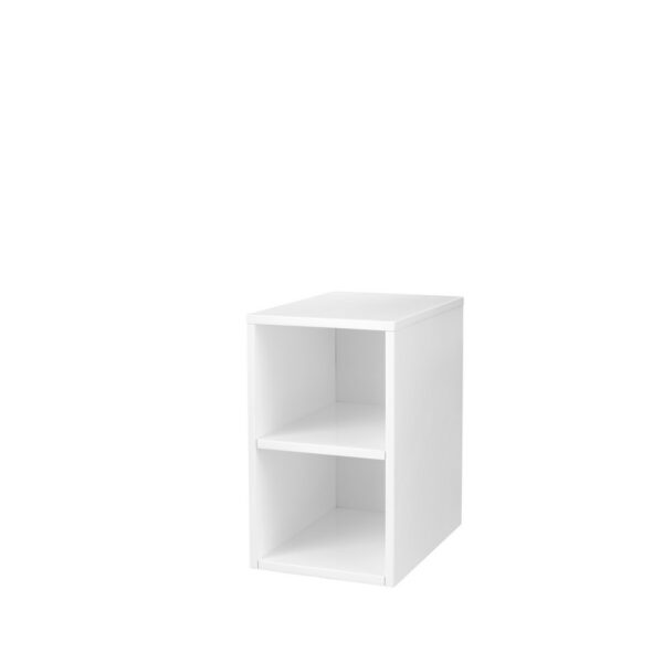 James Martin 803-SC1220-GW Milan 12 Inch Storage Cabinet (Short) in Glossy White