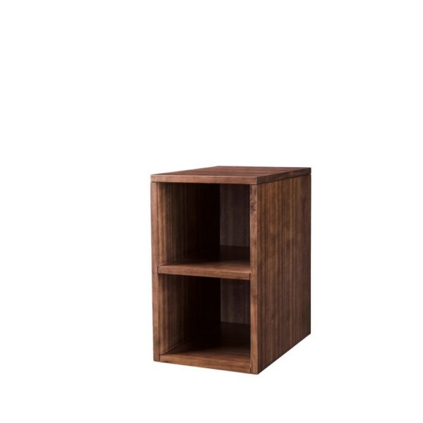 James Martin 803-SC1220-WLT Milan 12 Inch Storage Cabinet (Short) in Mid Century Walnut