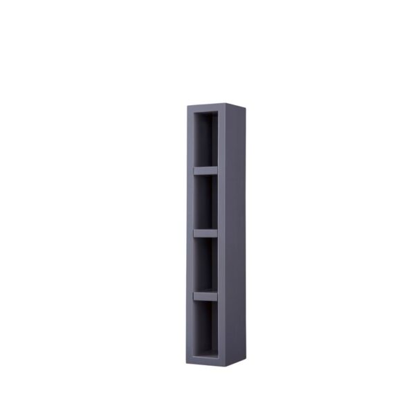 James Martin 803-SC424-MGG Milan 12 Inch Storage Cabinet (Small) in Modern Grey Glossy