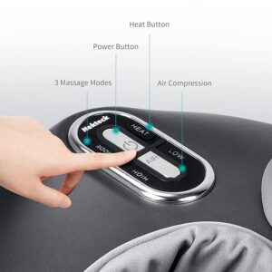 RetailHuntUSA Foot Massager Machine with Soothing Heat, Deep Kneading Therapy, Air Compression, Improve Blood Circulation and Foot Wellness