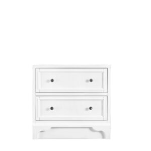 James Martin 825-DU26-BW De Soto 26 Inch Drawer Unit in Bright White