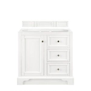 James Martin 825-V36-BW De Soto 37 Inch Single Vanity in Bright White