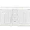 James Martin 825-V72-BW De Soto 73 Inch Double Vanity in Bright White