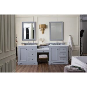 James Martin 825-V94-DU 96 1/2 Inch Free-Standing Double Sink Bathroom Vanity with 3 CM Top