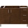 James Martin 850-V48-AWT Metropolitan 48 Inch Single Vanity in American Walnut