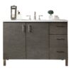 James Martin 850-V48-SOK-3AF Metropolitan 48 Inch Silver Oak Single Vanity with 3 cm Arctic Fall Solid Surface Top