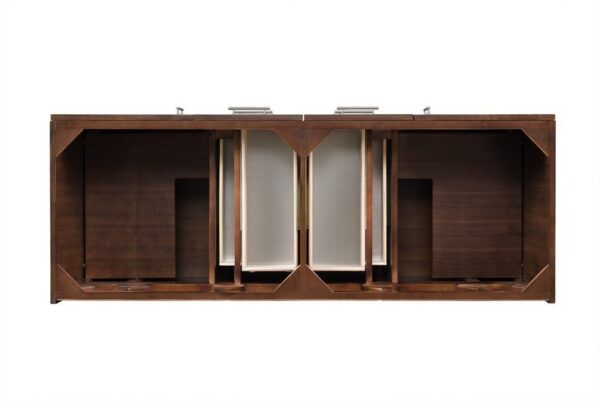 James Martin 850-V60D-AWT Metropolitan 60 Inch Double Vanity in American Walnut