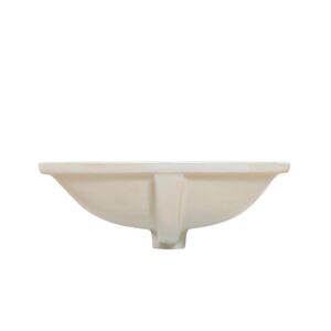 Altair 9001-BAS-WH Pireas 20 1/4 Inch Rectangular Ceramic Undermount Bathroom Sink - White