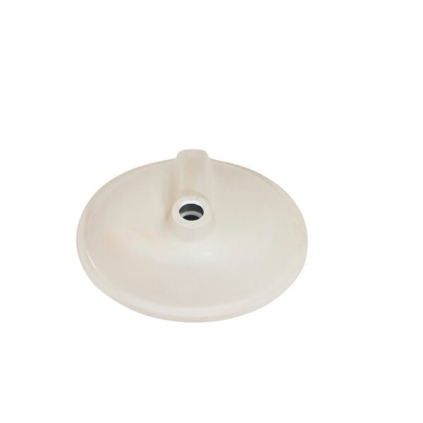 Altair 9003-BAS-WH Lily 18 3/8 Inch Oval Ceramic Undermount Bathroom Sink - White