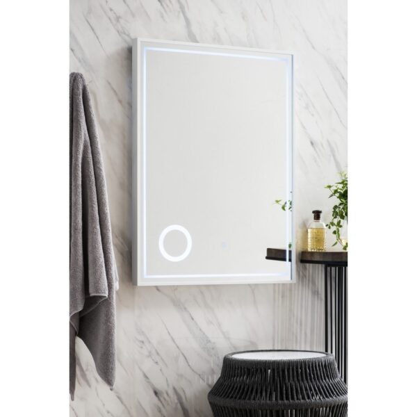 James Martin 901-M23.6-GW Tampa 24 Inch Mirror in Glossy White